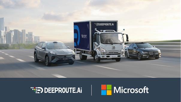 Chinese autonomous driving startup DeepRoute.ai to adopt Microsoft Azure platform